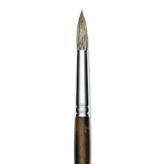 Silver Brush Monza Synthetic Mongoose Artist Brush - Long Handle, Round, Size 14