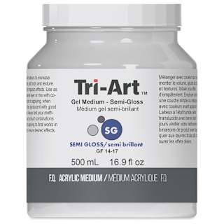 Tri-Art Acrylic Gel Medium - Semi-Gloss, 500 ml