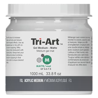 Tri-Art Acrylic Gel Medium - Matte, 1 L