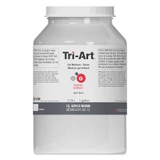Tri-Art Acrylic Gel Medium - Gloss Gel, 3.78 L