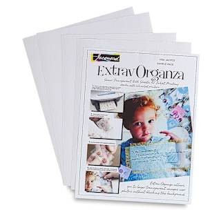 Jacquard ExtravOrganza Digital Textile Pack - 8.5" x 11" Sheets, Pkg of 5