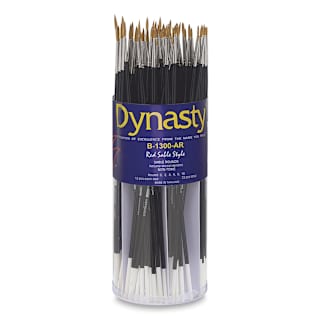 Dynasty Red Sable Brush Set - Round, Canister of 72