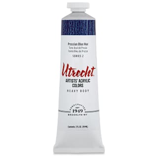 Utrecht Artists' Acrylic Paint - Prussian Blue Hue, 2 oz tube