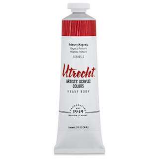 Utrecht Artists' Acrylic Paint - Primary Magenta, 2 oz tube