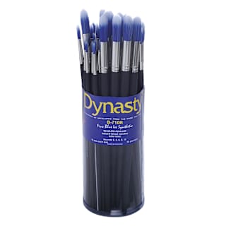 Dynasty Blue Ice Brush Canister - Rounds, Set of 50