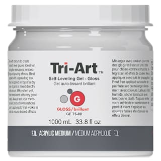 Tri-Art Self-Leveling Gel Medium - Gloss, 1 L