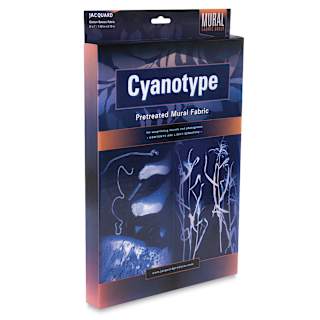 Jaquard Cyanotype Fabric Mural, 5 ft x 7 ft