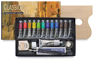 Maimeri Classico Oil Colors - Set of 12, Painting Set, 20 ml Tubes