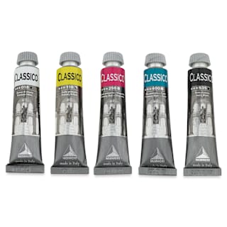 Maimeri Classico Oil Colors - Set of 5, Primary Colors, 20 ml Tubes