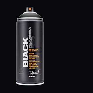 Montana Black Spray Paint - Black, 400 ml can