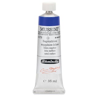 Schmincke Mussini Oil Color - Sapphire Blue, 35 ml tube