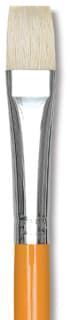 Isabey Chungking Interlocking Bristle Brush - Filbert, Long Handle, Size 10