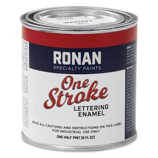 Ronan One Stroke Lettering Enamel - Carmine, Half Pint