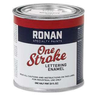 Ronan One Stroke Lettering Enamel - Maroon, Half Pint