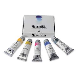 Maimeri Blu Artist Watercolor - Set of 5, Introduction Colors, 12 ml Tubes