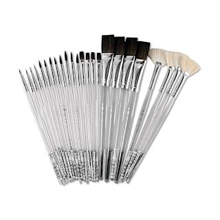 Royal & Langnickel Clear Choice Natural Ceramic Brushes Value Set