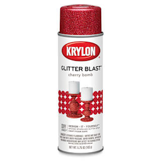 Krylon Glitter Blast Spray Paint - Cherry Bomb, 5.75 oz can