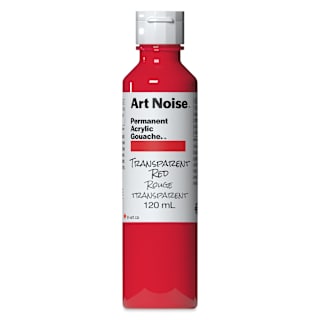 Tri-Art Art Noise Permanent Acrylic Gouache - Transparent Red, 120 ml, Bottle