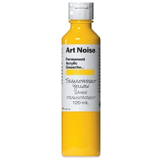 Tri-Art Art Noise Permanent Acrylic Gouache - Transparent Yellow, 120 ml, Bottle