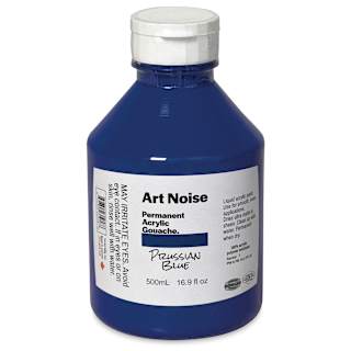 Tri-Art Art Noise Permanent Acrylic Gouache - Prussian Blue, 500 ml, Bottle
