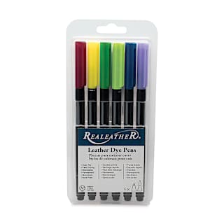 Realeather Leather Dye Pens - Landscape Colors, Set of 6