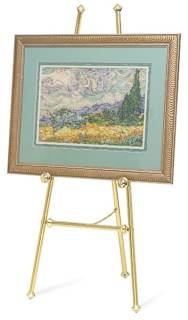 Testrite Baroque Display Easel - Brass-Tone