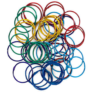 Hygloss Book Rings - Colored, Pkg of 50, 2"