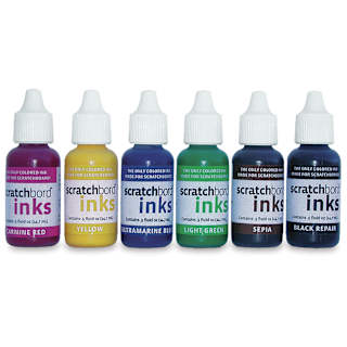 Ampersand Scratchbord Ink Set - 15 ml , Set of 6
