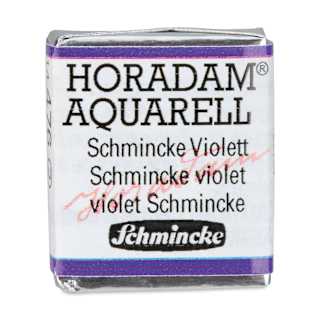Schmincke Horadam Aquarell Artist Watercolor - Schmincke Violet, Half Pan