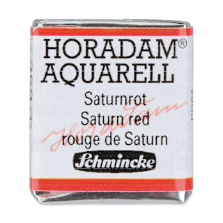Schmincke Horadam Aquarell Watercolor - Saturn Red, Half Pan