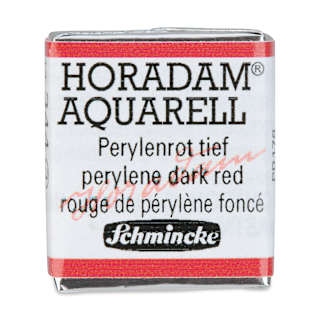 Schmincke Horadam Aquarell Watercolor - Perylene Dark Red, Half Pan