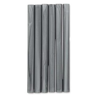 Manuscript Sealing Gun Wax Sticks - Silver, Pkg of 6