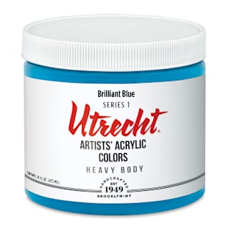Utrecht Artists' Acrylic Paint - Brilliant Blue, Pint