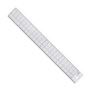 Westcott Grid Ruler - 12", Clear Plastic