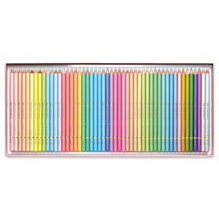 Holbein Artists' Colored Pencils - Set of 50, Cardboard Box, Pastel Tones