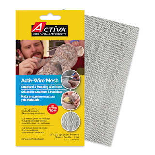 Activa Activ-Wire Mesh Sculptural & Modeling Wire Mesh - Small Weave, 12" x 24"