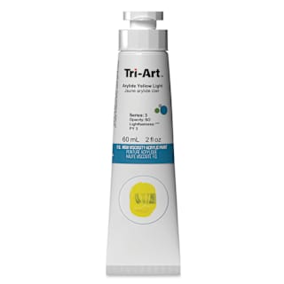 Tri-Art High Viscosity Artist Acrylic - Arylide Yellow Light, 60 ml tube