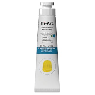 Tri-Art High Viscosity Artist Acrylic - Cadmium Yellow Medium Hue, 60 ml tube