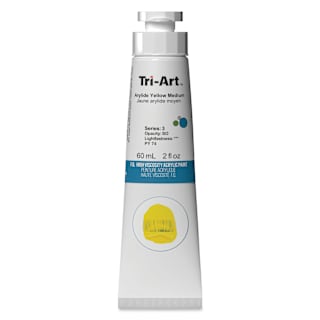 Tri-Art High Viscosity Artist Acrylic - Arylide Yellow Medium, 60 ml tube