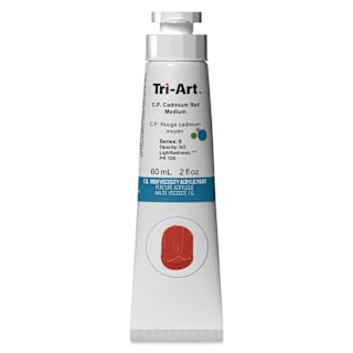 Tri-Art High Viscosity Artist Acrylic - C.P. Cadmium Red Medium, 60 ml tube