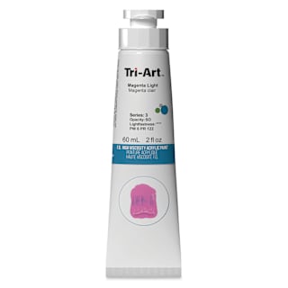 Tri-Art High Viscosity Artist Acrylic - Magenta Light, 60 ml tube