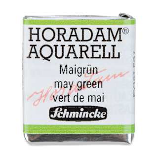 Schmincke Horadam Aquarell Watercolor - May Green, Half Pan
