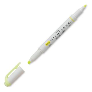 Zebra Mildliner Double Ended Creative Marker - Yellow