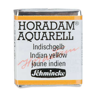 Schmincke Horadam Aquarell Artist Watercolor - Indian Yellow, Half Pan