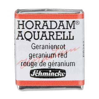 Schmincke Horadam Aquarell Artist Watercolor - Geranium Red, Half Pan