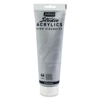 Pebeo High Viscosity Acrylics - Neutral Grey, 250 ml, Tube
