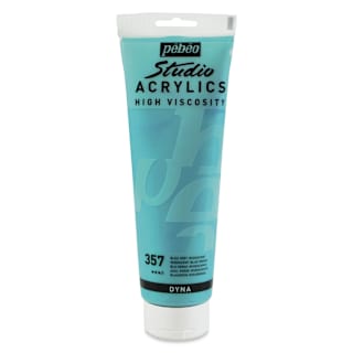 Pebeo High Viscosity Acrylics - Iridescent Blue/Green, 250 ml, Tube