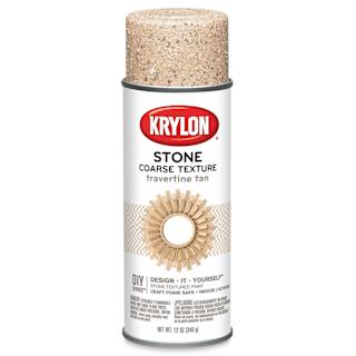 Krylon Make It Stone Spray Paint - Travertine Sand, 12 oz can