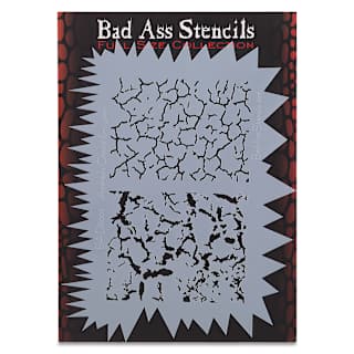 Graftobian Bad Ass Airbrush Stencil - Cracks and Jags