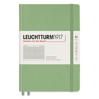 Leuchtturm1917 Squared Hardbound Notebook - Sage, 5-3/4" x 8-1/4"